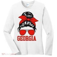 Georgia Messy Bun Varsity Women's Long Sleeve Shirt thumb 0