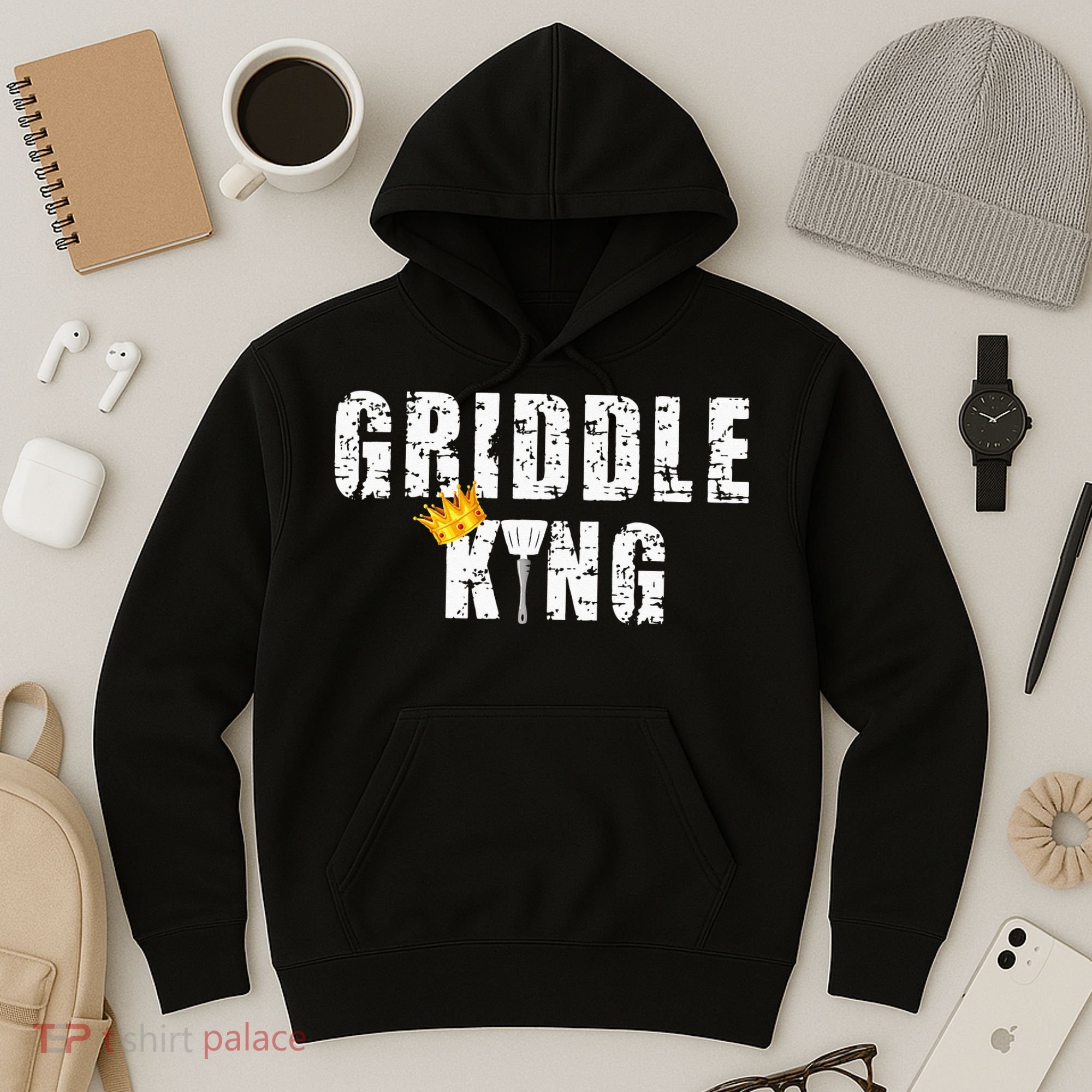 Griddle Master Barbecue Chef BBQ Grandpa Grillin Dad Hoodie