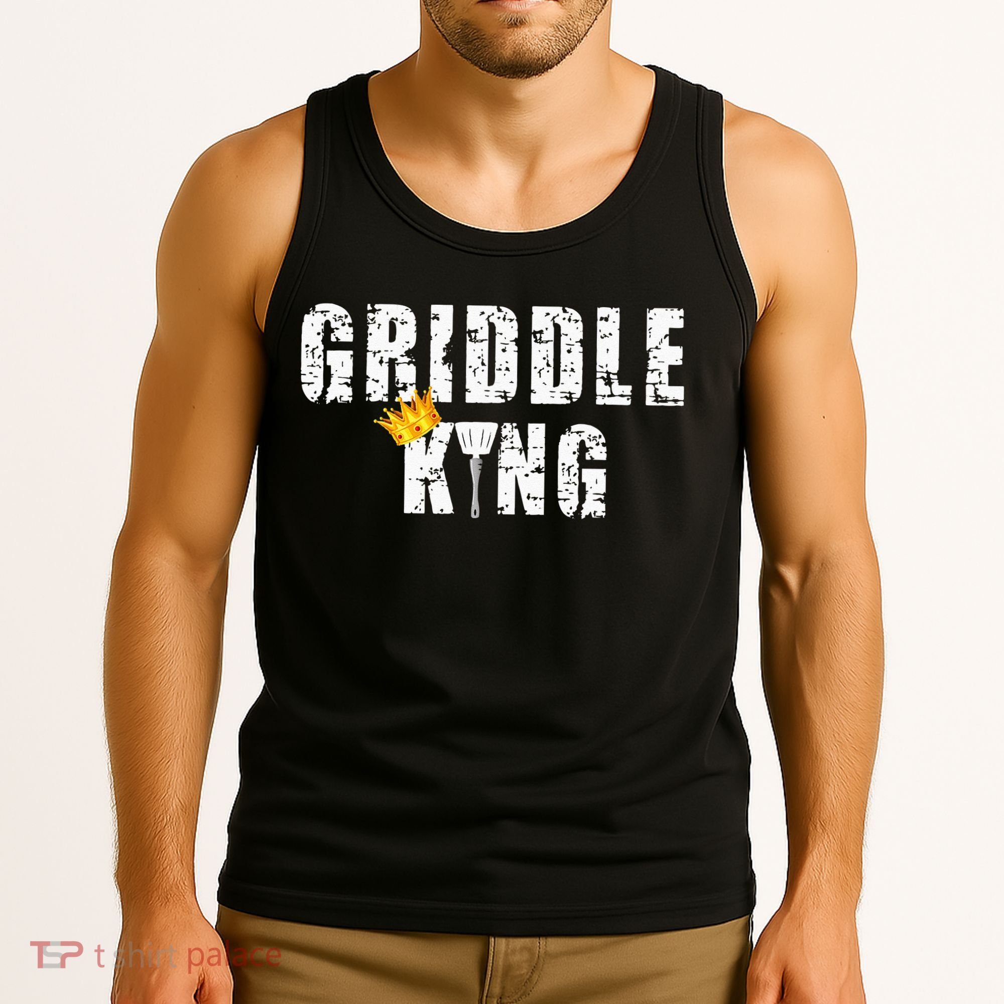 Griddle Master Barbecue Chef BBQ Grandpa Grillin Dad Tank Top
