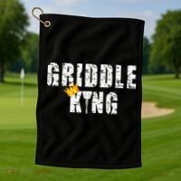 Griddle Master Barbecue Chef BBQ Grandpa Grillin Dad Golf Towel thumb 1