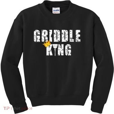 Griddle Master Barbecue Chef BBQ Grandpa Grillin Dad Kids Sweatshirt