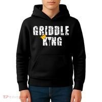 Griddle Master Barbecue Chef BBQ Grandpa Grillin Dad Kids Hoodie thumb 4