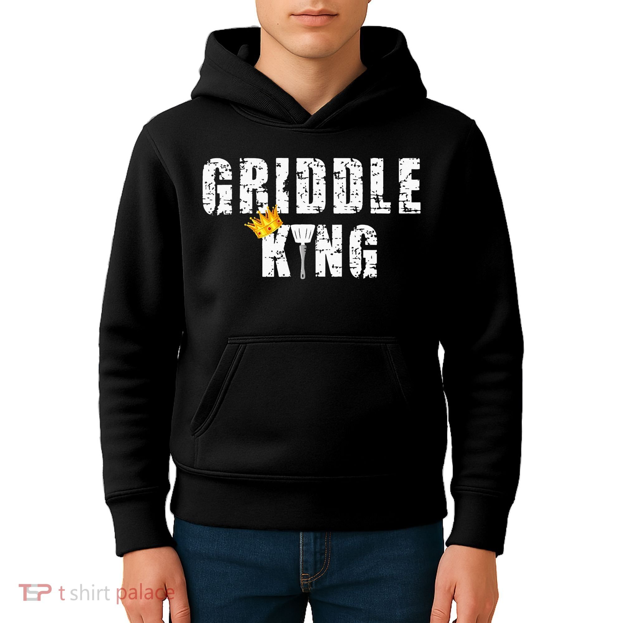 Griddle Master Barbecue Chef BBQ Grandpa Grillin Dad Kids Hoodie