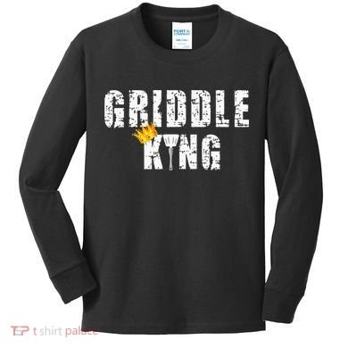 Griddle Master Barbecue Chef BBQ Grandpa Grillin Dad Kids Long Sleeve Shirt