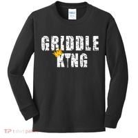 Griddle Master Barbecue Chef BBQ Grandpa Grillin Dad Kids Long Sleeve Shirt thumb 0