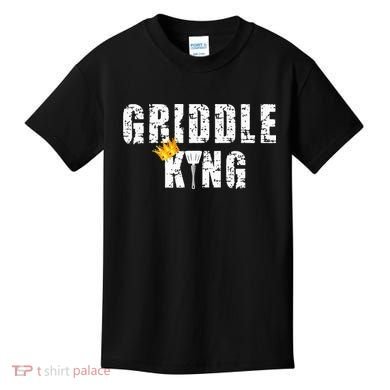 Griddle Master Barbecue Chef BBQ Grandpa Grillin Dad Kids T-Shirt