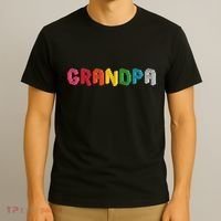 Grandpa Master Builder Building Bricks Blocks Family Set T-Shirt thumb 3