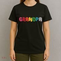 Grandpa Master Builder Building Bricks Blocks Family Set T-Shirt thumb 4