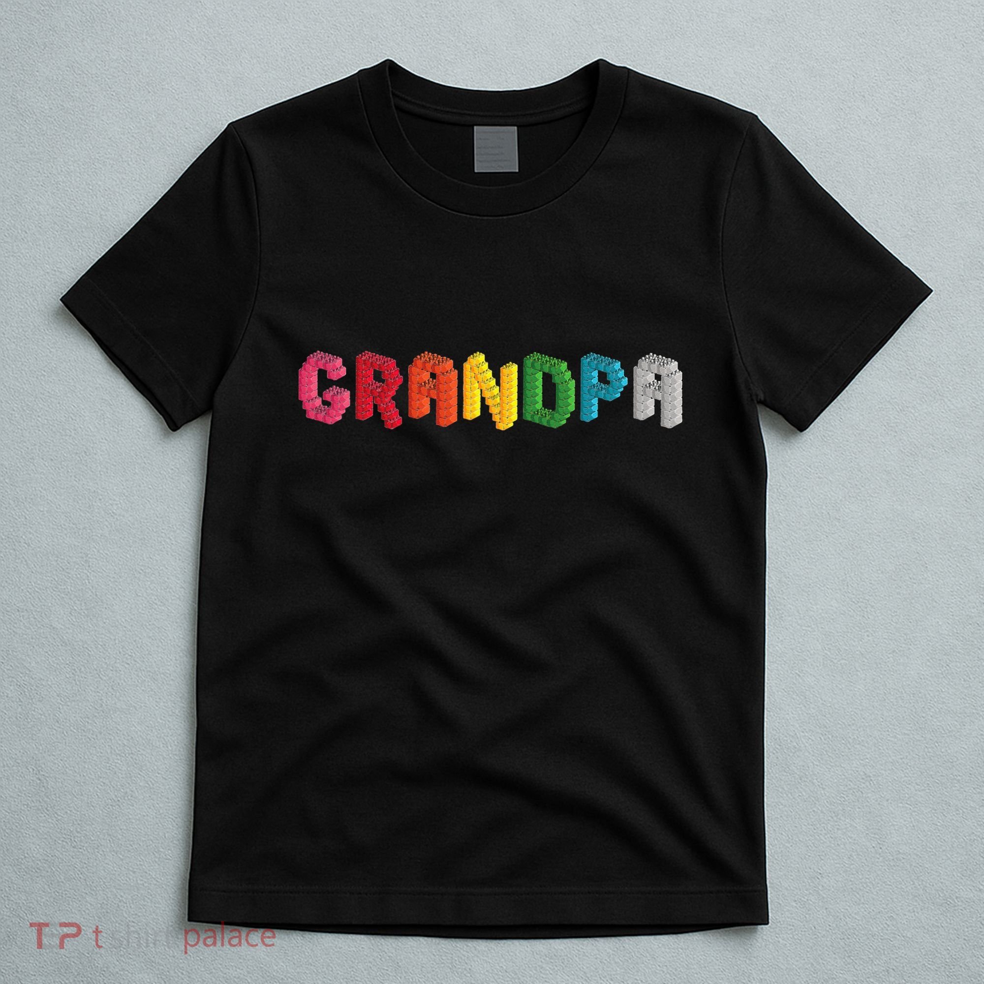 Grandpa Master Builder Building Bricks Blocks Family Set T-Shirt
