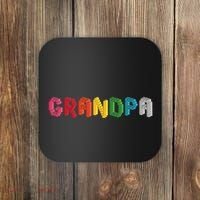 Grandpa Master Builder Building Bricks Blocks Family Set Coaster thumb 0