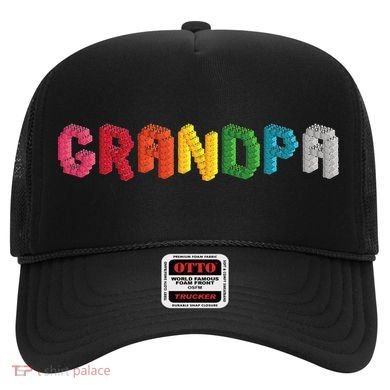 Grandpa Master Builder Building Bricks Blocks Family Set Hat