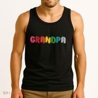 Grandpa Master Builder Building Bricks Blocks Family Set Tank Top thumb 3