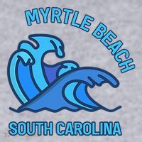 Graphic Myrtle Beach South Carolina Pocket Wave Souvenir Women's Sweatshirt thumb 2