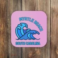 Graphic Myrtle Beach South Carolina Pocket Wave Souvenir Coaster thumb 0