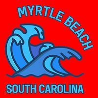 Graphic Myrtle Beach South Carolina Pocket Wave Souvenir Santa Hat thumb 1