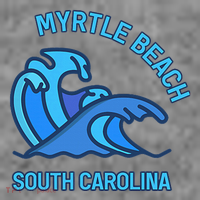 Graphic Myrtle Beach South Carolina Pocket Wave Souvenir Toddler Hoodie thumb 2