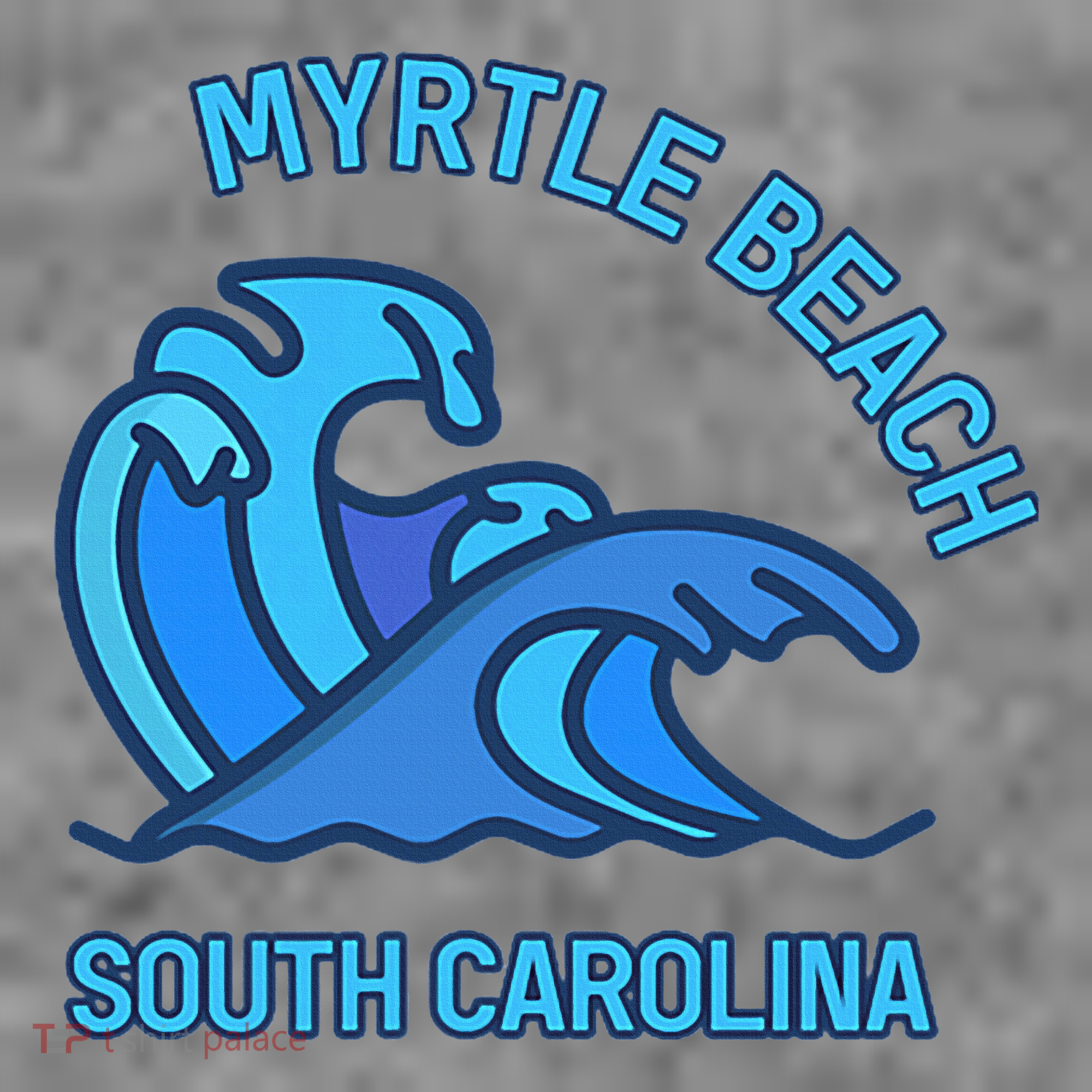 Graphic Myrtle Beach South Carolina Pocket Wave Souvenir Toddler Hoodie