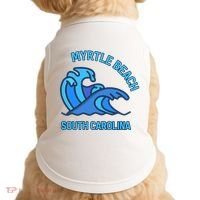 Graphic Myrtle Beach South Carolina Pocket Wave Souvenir Doggie Tank thumb 0