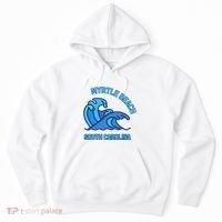 Graphic Myrtle Beach South Carolina Pocket Wave Souvenir Hoodie thumb 0