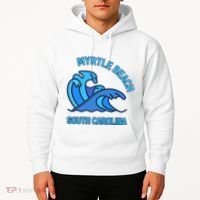 Graphic Myrtle Beach South Carolina Pocket Wave Souvenir Hoodie thumb 2