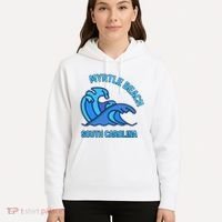 Graphic Myrtle Beach South Carolina Pocket Wave Souvenir Hoodie thumb 5