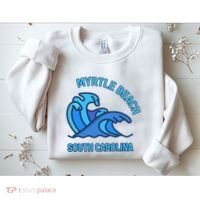 Graphic Myrtle Beach South Carolina Pocket Wave Souvenir Sweatshirt thumb 2