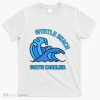 Graphic Myrtle Beach South Carolina Pocket Wave Souvenir T-Shirt thumb 0