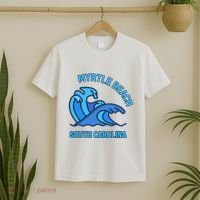 Graphic Myrtle Beach South Carolina Pocket Wave Souvenir T-Shirt thumb 2
