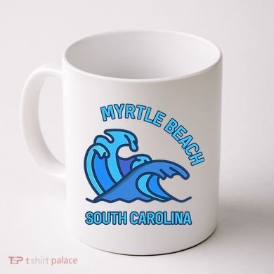 Graphic Myrtle Beach South Carolina Pocket Wave Souvenir Coffee Mug