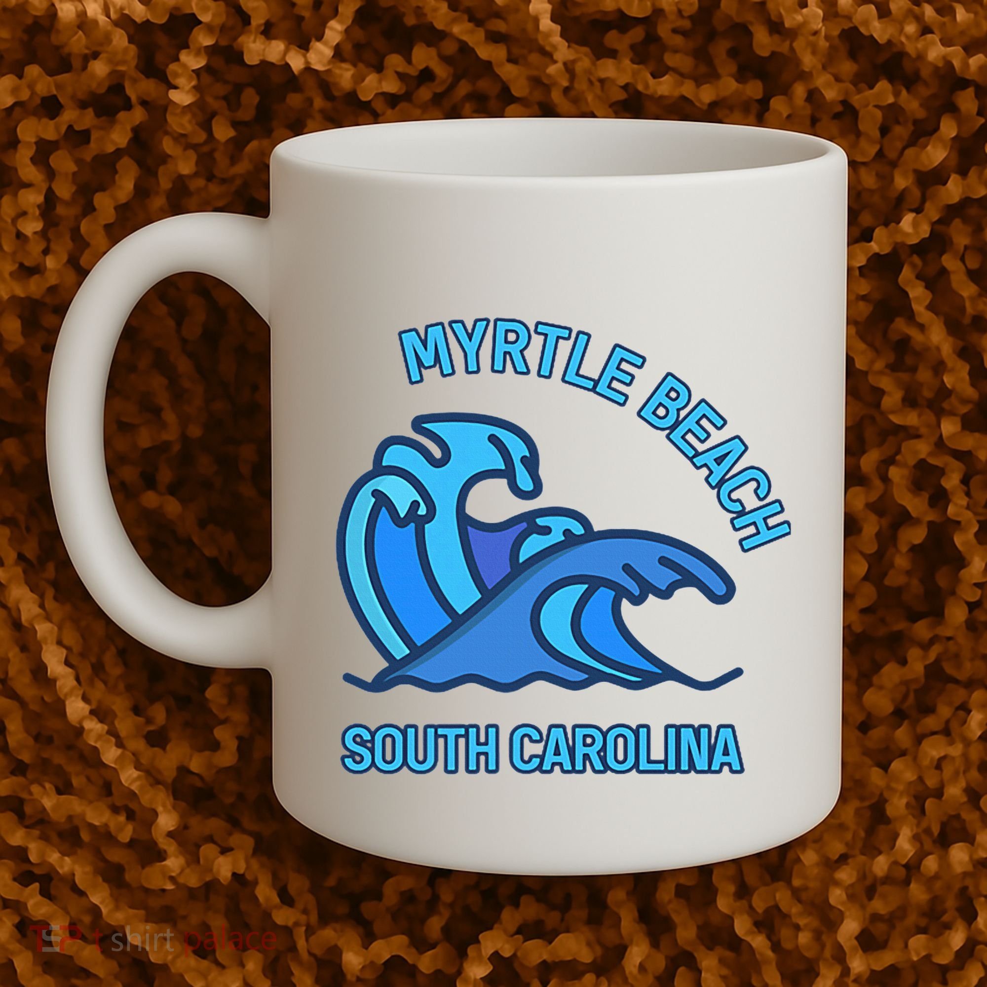 Graphic Myrtle Beach South Carolina Pocket Wave Souvenir Coffee Mug