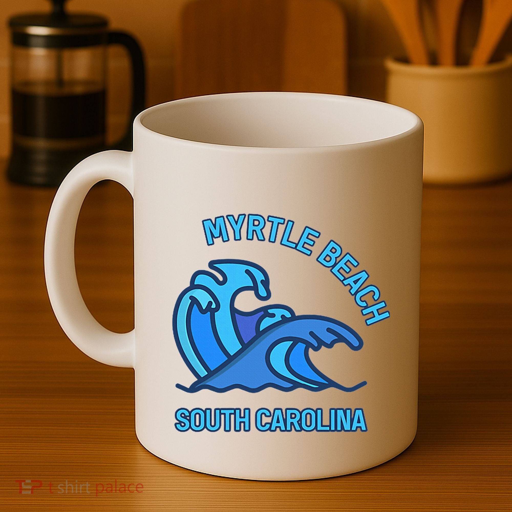 Graphic Myrtle Beach South Carolina Pocket Wave Souvenir Coffee Mug