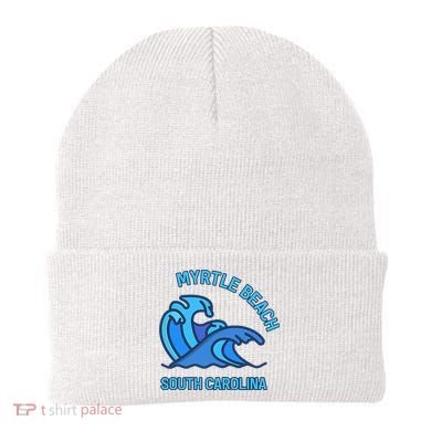 Graphic Myrtle Beach South Carolina Pocket Wave Souvenir Beanie