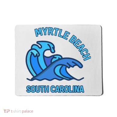 Graphic Myrtle Beach South Carolina Pocket Wave Souvenir Mousepad