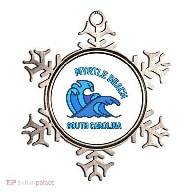 Graphic Myrtle Beach South Carolina Pocket Wave Souvenir Ornament