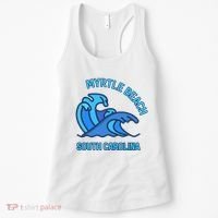 Graphic Myrtle Beach South Carolina Pocket Wave Souvenir Women's Tank Top thumb 0