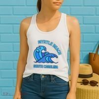 Graphic Myrtle Beach South Carolina Pocket Wave Souvenir Women's Tank Top thumb 2