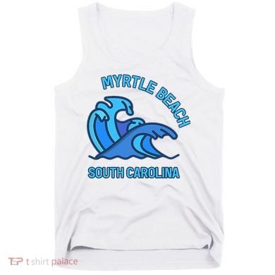 Graphic Myrtle Beach South Carolina Pocket Wave Souvenir Tank Top