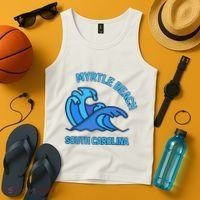 Graphic Myrtle Beach South Carolina Pocket Wave Souvenir Tank Top thumb 4