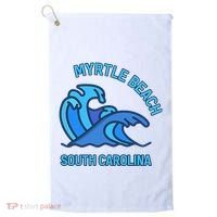 Graphic Myrtle Beach South Carolina Pocket Wave Souvenir Golf Towel thumb 0