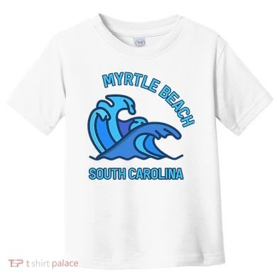 Graphic Myrtle Beach South Carolina Pocket Wave Souvenir Toddler T-Shirt
