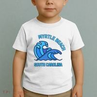 Graphic Myrtle Beach South Carolina Pocket Wave Souvenir Toddler T-Shirt thumb 2