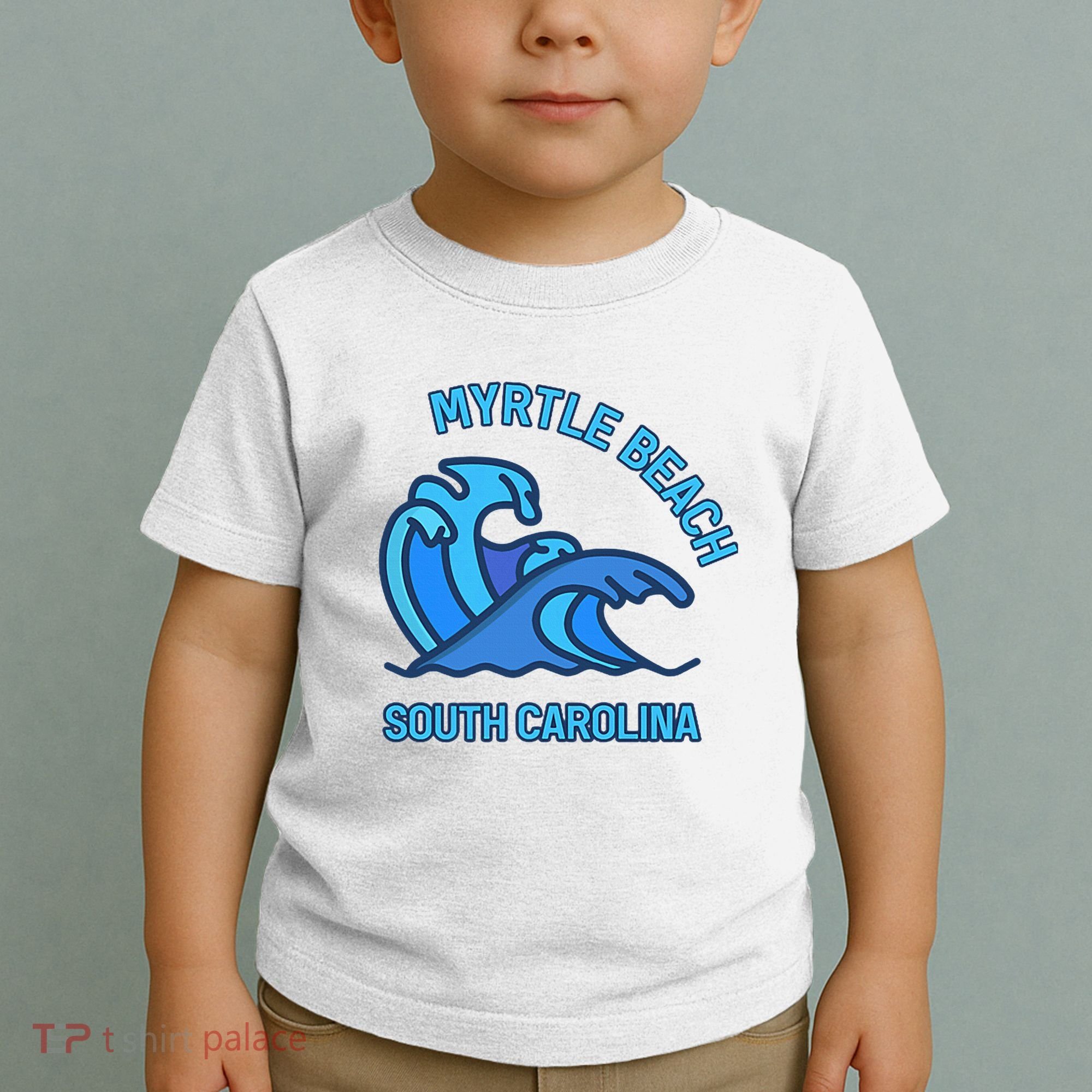 Graphic Myrtle Beach South Carolina Pocket Wave Souvenir Toddler T-Shirt