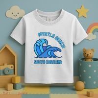 Graphic Myrtle Beach South Carolina Pocket Wave Souvenir Toddler T-Shirt thumb 3