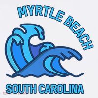 Graphic Myrtle Beach South Carolina Pocket Wave Souvenir Visor thumb 3