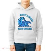 Graphic Myrtle Beach South Carolina Pocket Wave Souvenir Kids Hoodie thumb 4