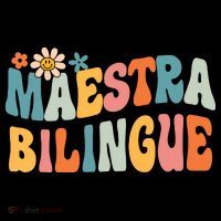 Groovy Maestra Bilingue Spanish Teacher Retro Sweatshirt thumb 3
