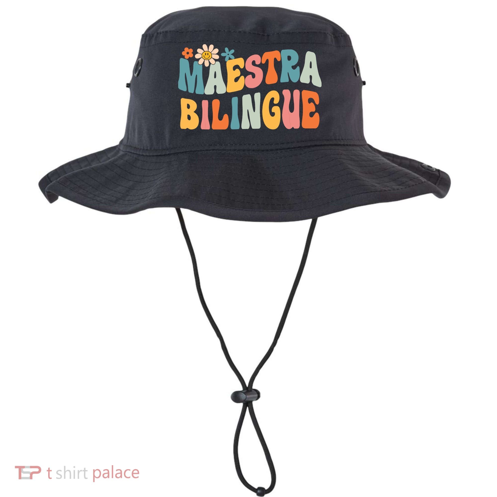 Groovy Maestra Bilingue Spanish Teacher Retro Bucket Hat