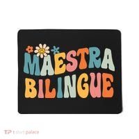 Groovy Maestra Bilingue Spanish Teacher Retro Mousepad thumb 0