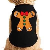 Gingerbread Man Body Costume for Halloween or Christmas Doggie Tank thumb 0