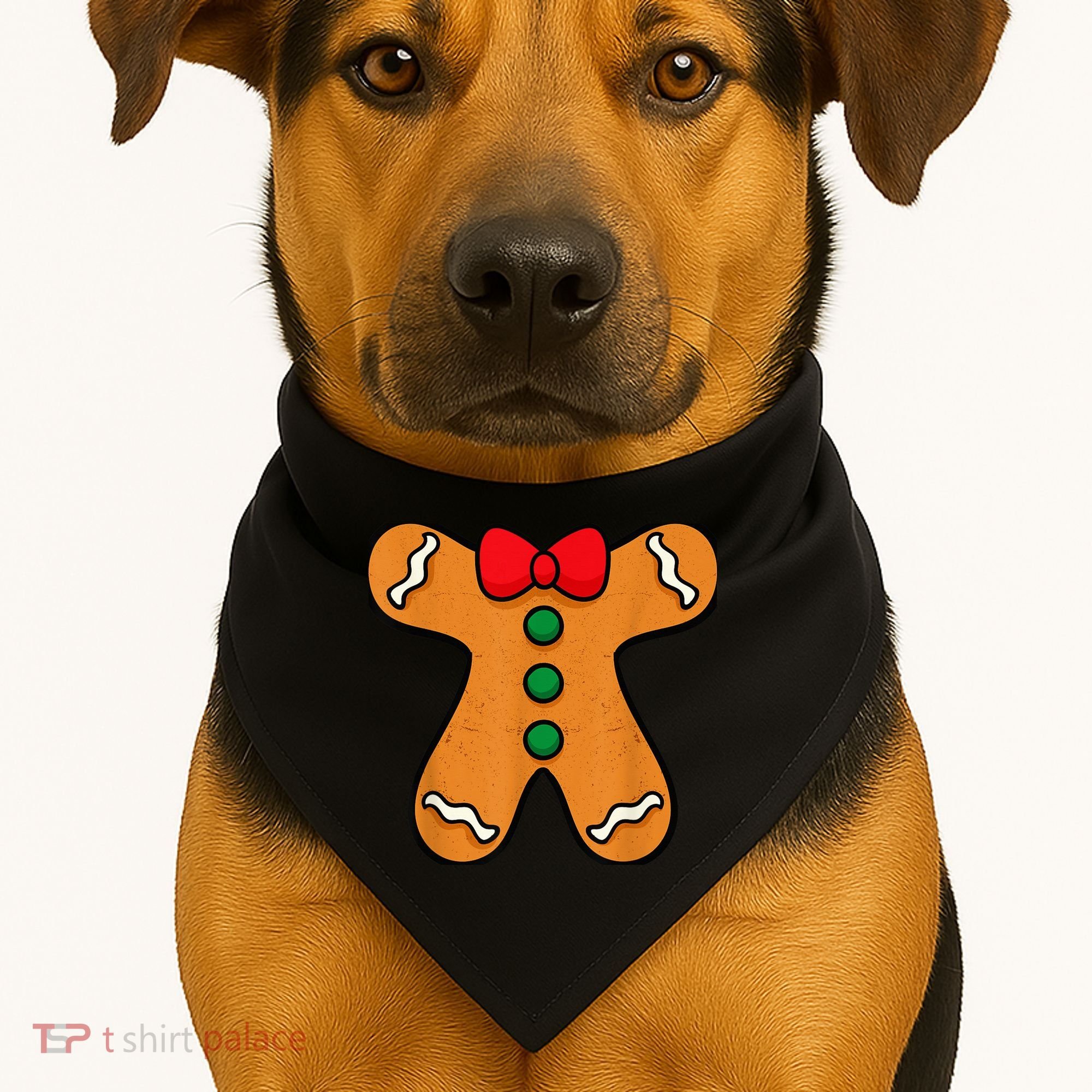 Gingerbread Man Body Costume for Halloween or Christmas USA-Made Doggie Bandana